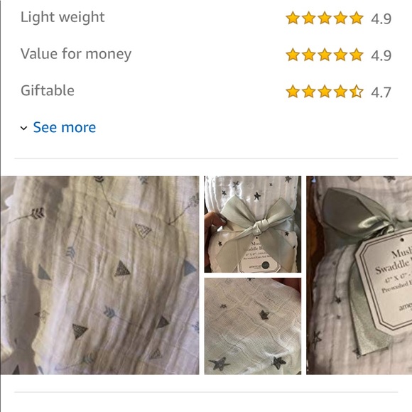 American Baby Company Muslin Blanket - Picture 4 of 4